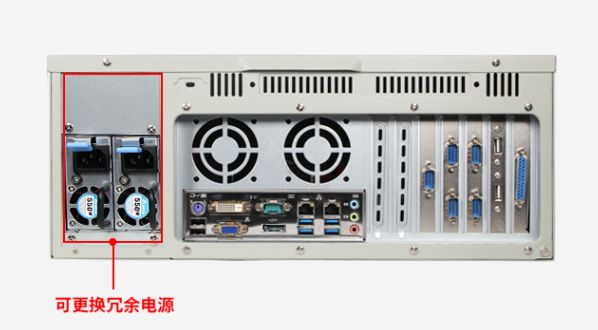 這款合肥工控機有三個音頻接口，line-in接口，line-out接口，Mic-in接口